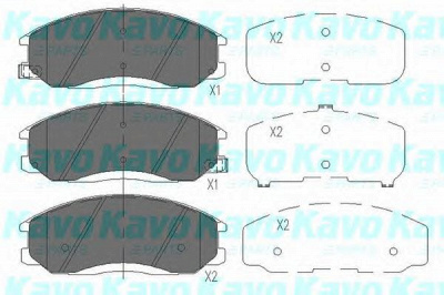 KAVO PARTS kbp3019 -  Комплект тормозных колодок, дисковый тормоз